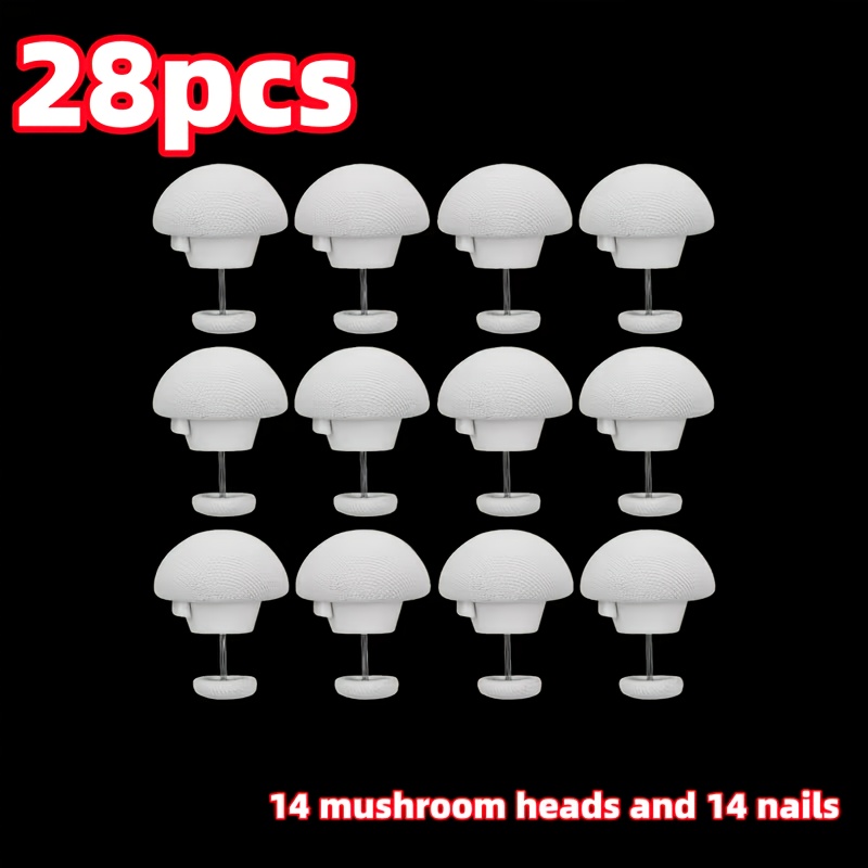 TEMU Lot de 28 pièces (comprenant 14 têtes de et 14 clous métalliques), attaches pour courtepointe, pinces amovibles pour drap et housse de couette,