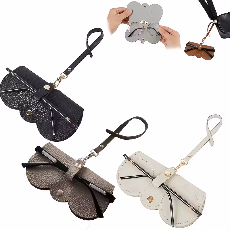 3pcs new portable eyeglass case cute eyeglass holder ladys simple eyeglass bag eyeglass accessories foldable eyeglass case case for multiples portable glasses protective case case for glasses bling eye glass storage eyeglass protection accessories compact storage cute case case secure closure multipurpose case eyewear organizer essentials Product details 1