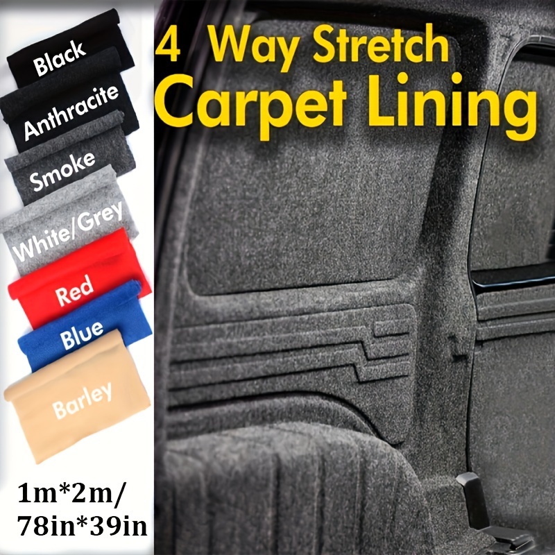 

Universal Vehicle Interior 4-way Stretch Carpet Lining, Non-woven Flame Retardant Felt, Customizable Trunk Slip-resistant Thick Soft Fabric, 1m*2m Pack