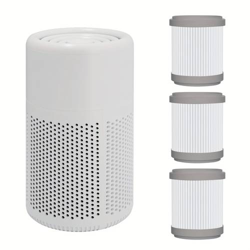 with hepa filter, -allergy, negative ions, and for desktop use. eliminates pet dander, odors, smoke, pollen, formaldehyde, and fine particles. features a type-c port -speed wind adjustment. suitable for bedrooms and , desktop use, and as a mini