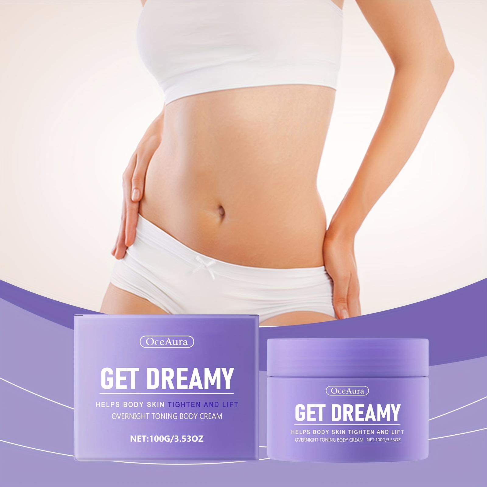 belly firming cream sold on Temu United States