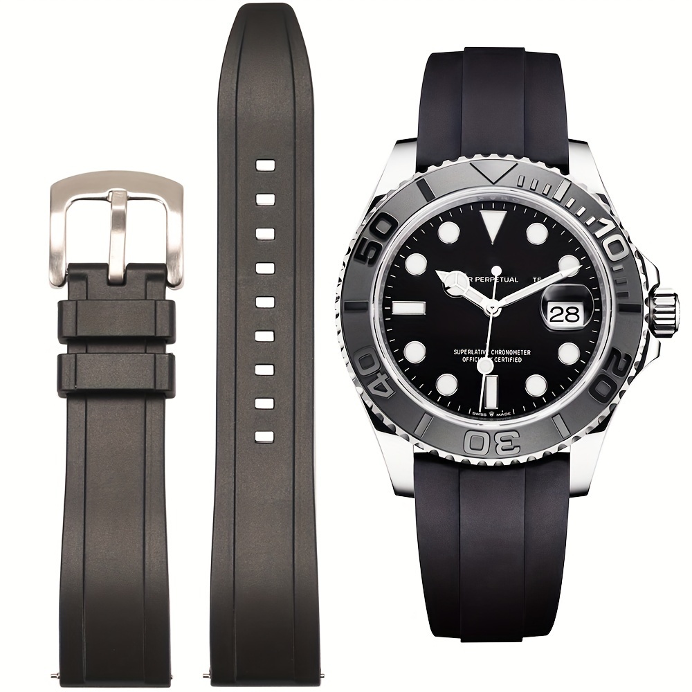 E-shop Uhrenzubehör für Herren-Tauchsportuhren von Casio, passend für 20mm 22mm 24mm 26mm, wasserdichtes bequemes TPU-Armband