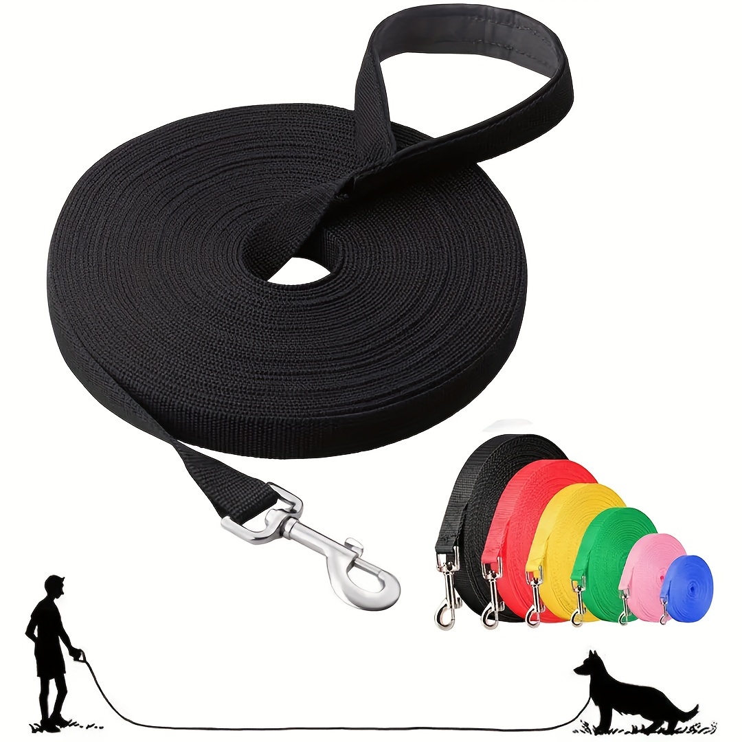 

Adjustable Durable Dog Training Leash 10-30 Feet - Polyamide Material With Stripes Pattern For Agility Training, Multipurpose Use & Safe Control For Dogs