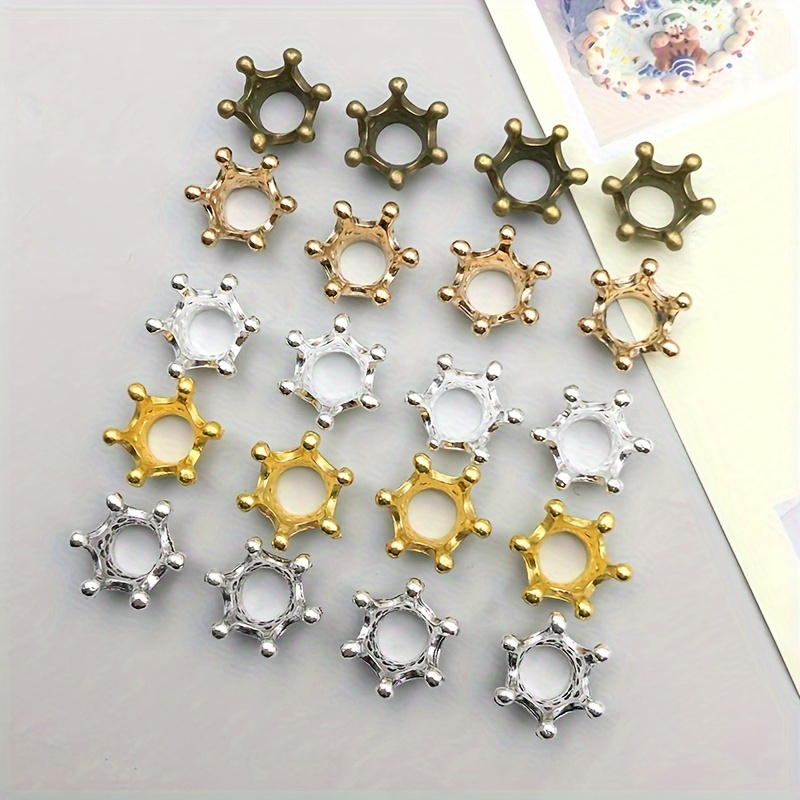 

40pcs 5 9mm Alloy Spacer Diy Pen Bracelet Decorative Spacer Jewelry Handicrafts