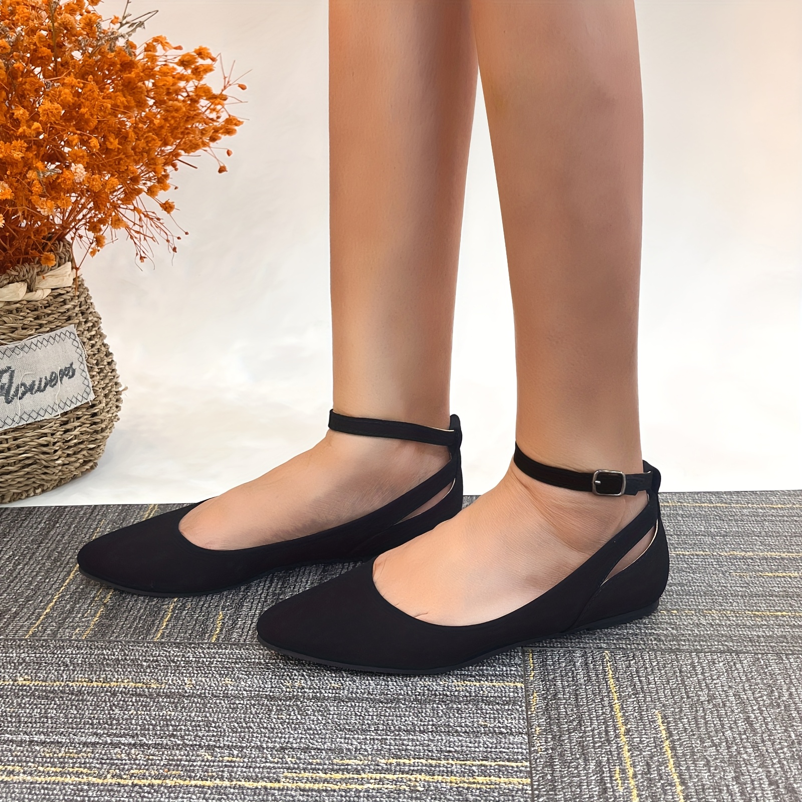 can i wear black and white dress to a wedding Billini Gilda Black Mesh Ballet Flats