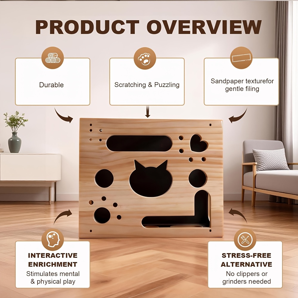 Cat Nail File Enrichment Box