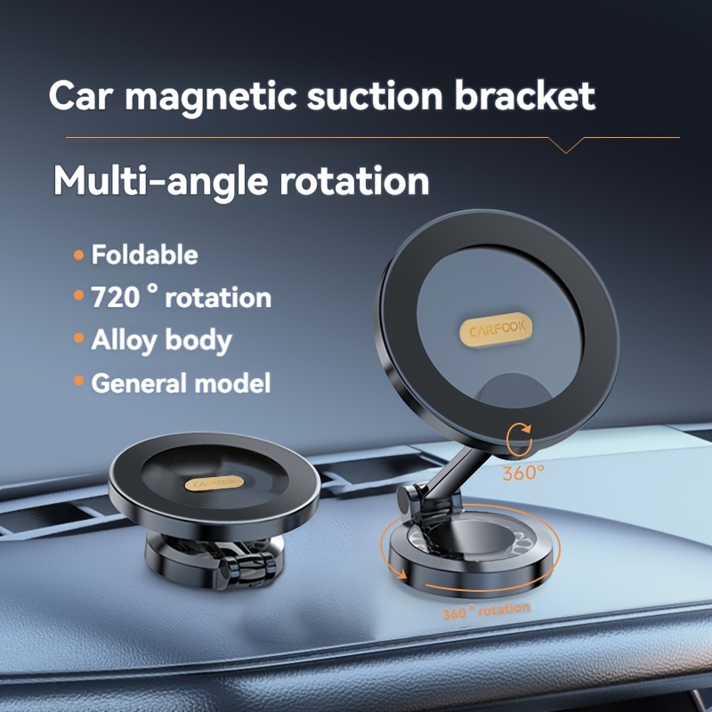 

Suitable For Magsafe Car Holder, [24 Strong Magnet] Car Magnetic Phone Holder, Hands-free Car Holder Installation Dashboard Phone Holder Suitable For 15, 14, 13, 12 Pro