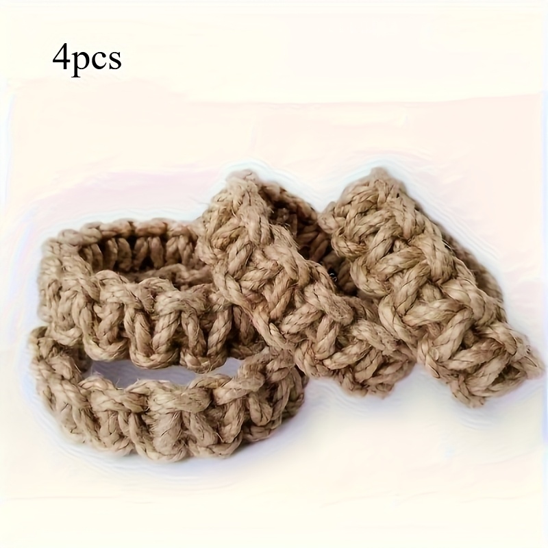 Image of Set Of 4 Curtain Tiebacks, Braided Curtain Ropes, Clips For Holding Curtains In , Suitable For Bedroom And Living Room Decoration