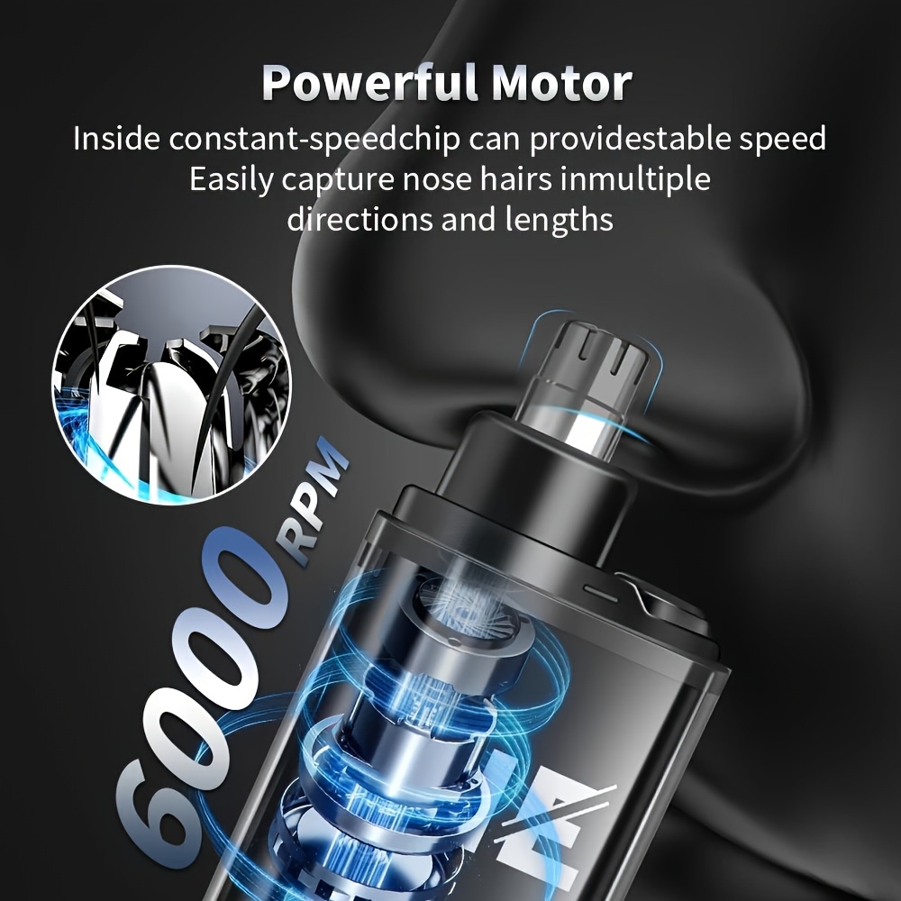 nose hair trimmer portable electric nose hair clipper for men and women stainless steel blade design no pulling or stylish minimalist   usb charging port suitable for nose hair eyebrows and ear trimming easy operation   Product details 2