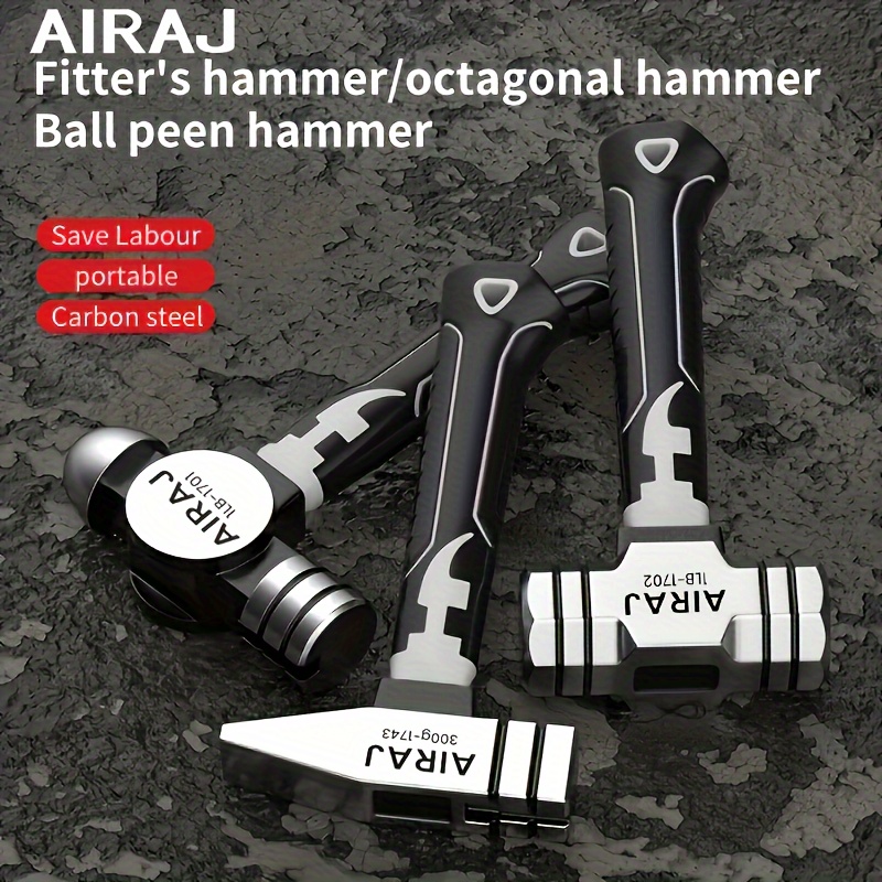 

1pc Airaj Mini - Metal Construction, Mold-resistant, 1lb Steel With Wood Short Handle, Ideal For Renovation Projects, , For Home Use