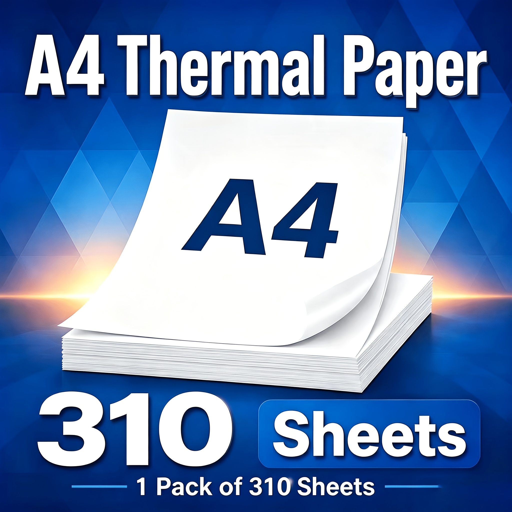 Image of 310 Sheets A4 Thermal Printer Paper - Quick-dry, Fan-folded, White, Ideal For D810b Printers, Perfect For Copying & Printing, Copying Paper | White Paper | Durable