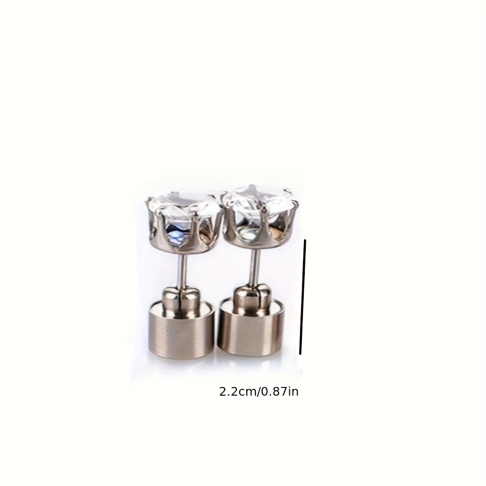 TEMU Hypoallergenic Led Earrings Suitable For &, Flashing Jewelry, No Coating Retro Style, Sensitive Ear, Daily Wear For Parties, Unisex