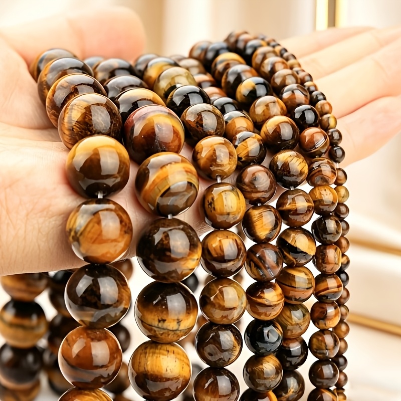 TEMU 56pcs, 8mm Eye Glass Loose Beads, Jewelry Diy Materials, Jewelry Diy Beading, Handmade Diy, Decorative Supplies, Used For Keychains, Bracelets,