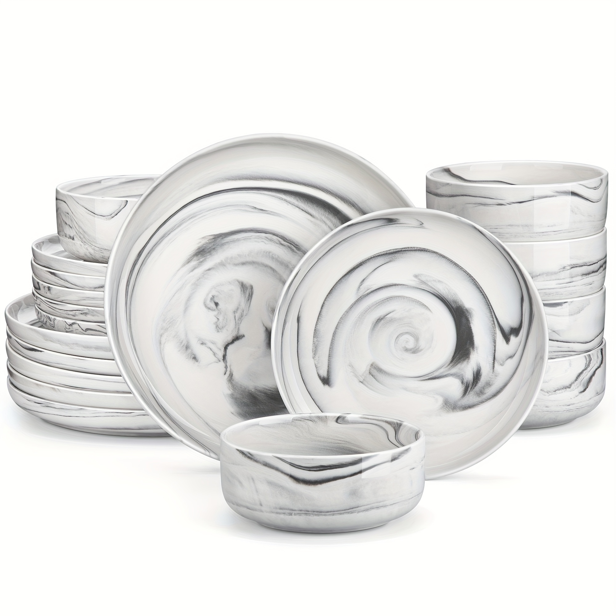 TEMU Ensemble de couverts de cuisine pour 6 personnes, cadeaux de Noël, cadeaux de pendaison de crémaillère, services de table pour 6 personnes,