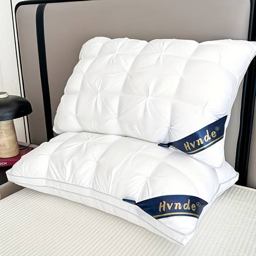 2pcs luxury 5 deep sleep neck support non high pillow core for hypoallergenic polyester cover modern soft texture pillows for sleeping cooling pillows neck pillow gift