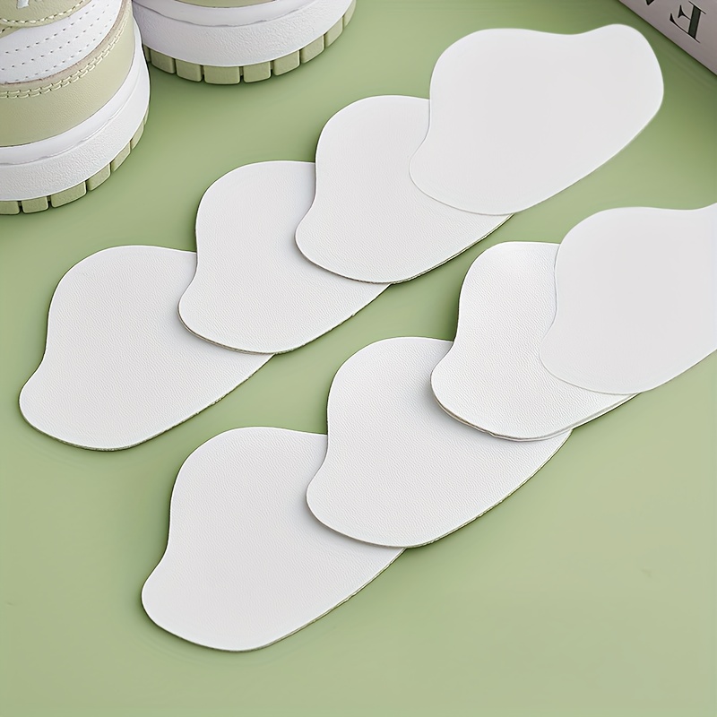 8pcs Black, White, Blue Heel Pads, Unisex Plush Shoes, Ing Insoles For Sports Shoes, Breathable Sweat-absorbing , Ing Worn-out Shoe Holes, Patches For Shoe Lining Damage, Protecting Foot And