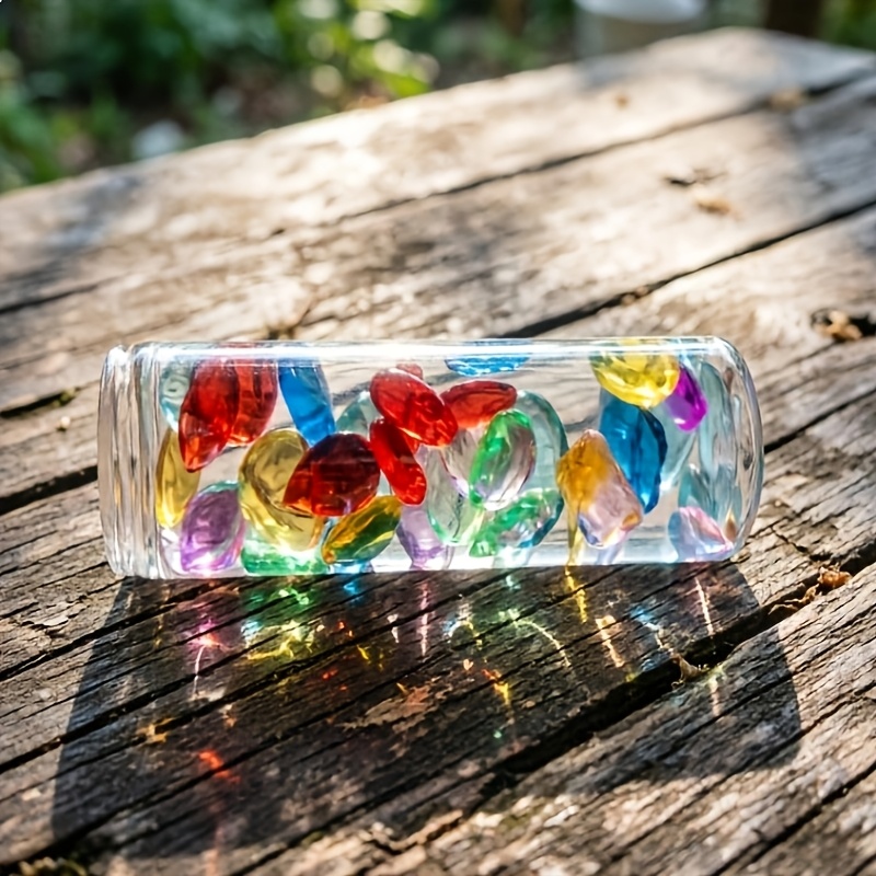 Multi-Coloured Reusable Clear Transparent Sensory Bottles with Round Cap Lids