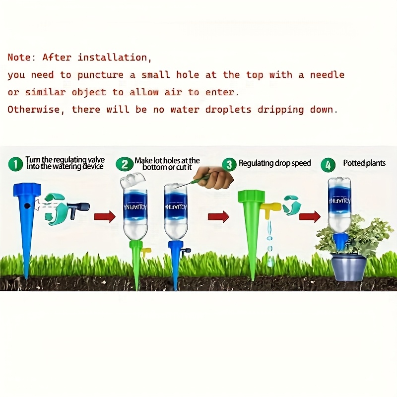 20pcs of Automatic Flower Watering Devices, Drip Irrigation Timers for Home Potted Plants, a Watering Tool for Greenhouses And Gardens, Featuring an Automatic Drip Irrigation System with Green Drip Heads.