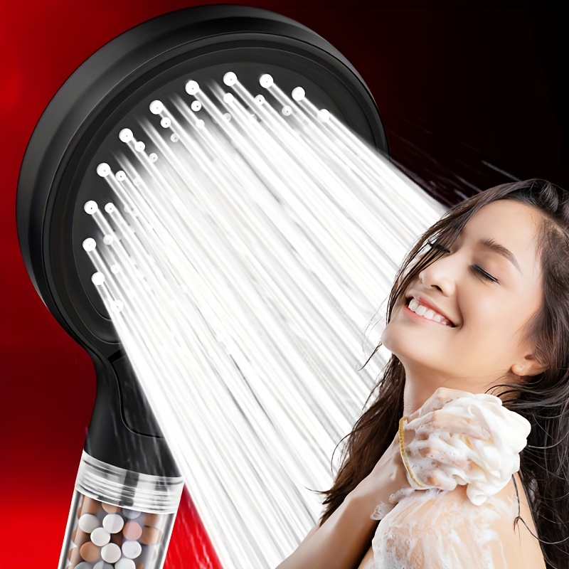 High Pressure Filtered Handheld Shower Head with 6 Spray Modes