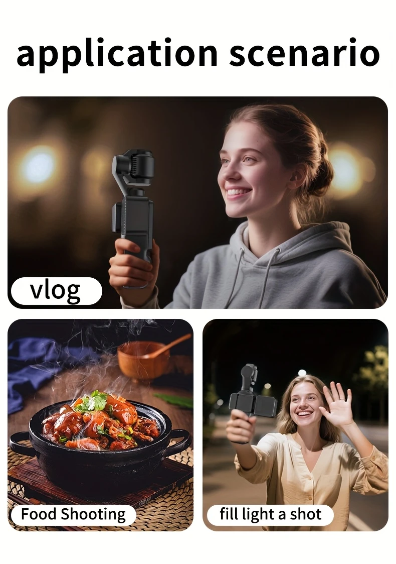 3 mini magnetic photography fill light color temperature 2500k 6000k adjustable brightness type c cable charging night portrait photography food shooting vlogging records selfie fill light details 6