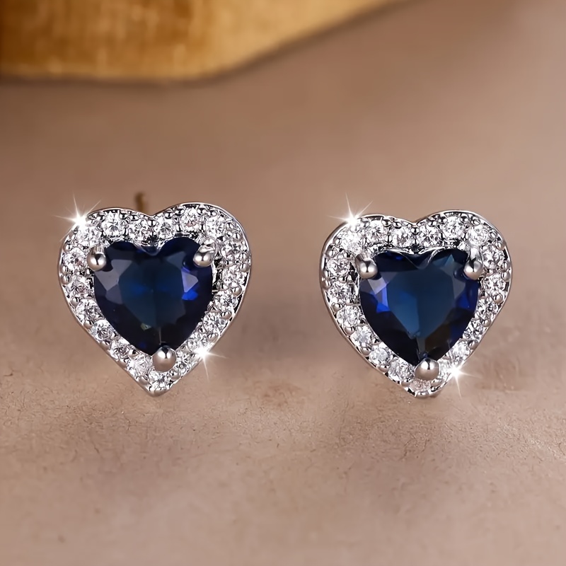 TEMU 1 Paire de Boucles d'Oreilles Tendance Mode Féminine Premium Coeur , Faciles à , Parfaites pour , Bijoux d'Oreilles