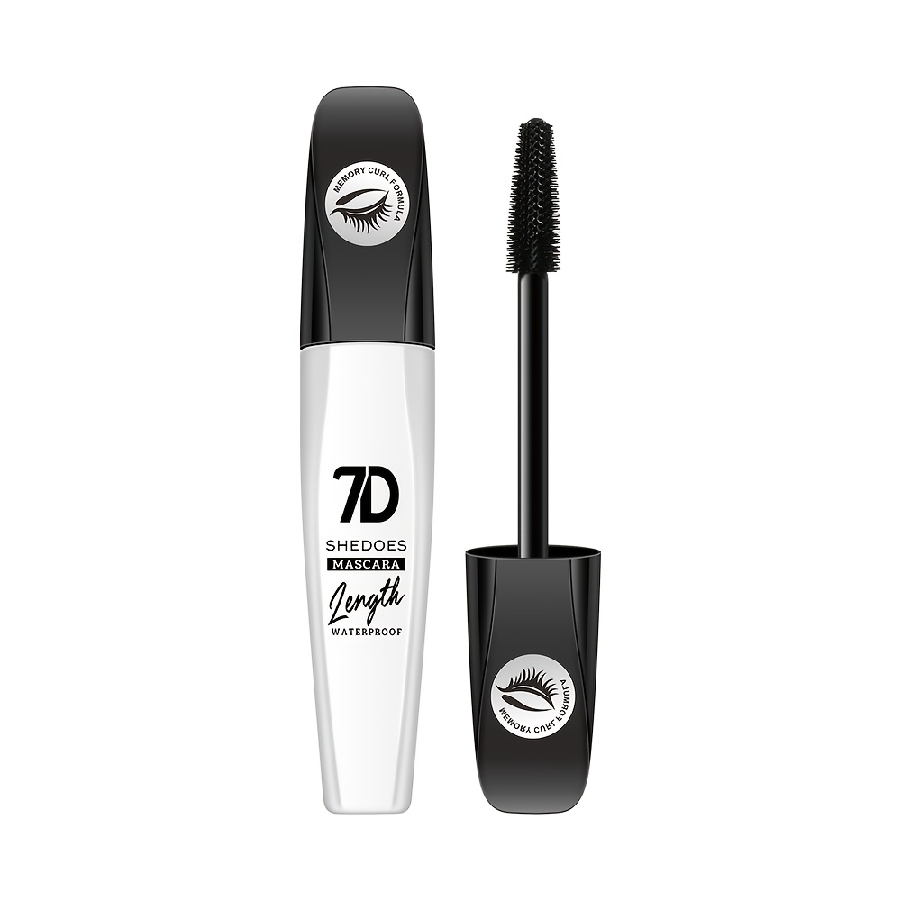 7d Fiber Mascara, Thickening Lengthening Volumizing Waterproof Non-smudging Non-clumping Wear