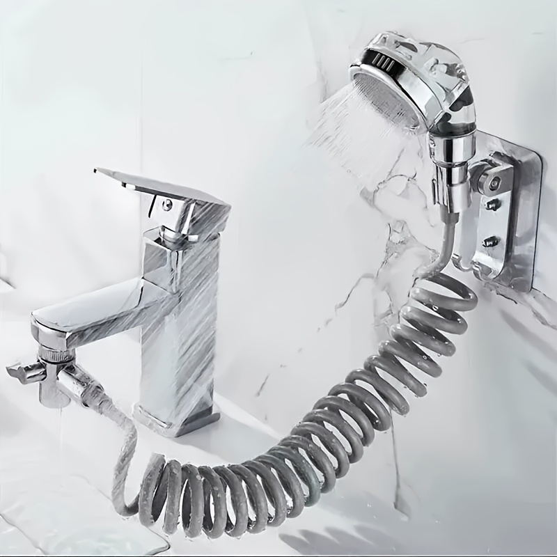 Image of Adjustable Faucet Attachment Set, Suitable For Sink, Bathroom Or Kitchen Tap Extension Use For Shower Use For Shower Use