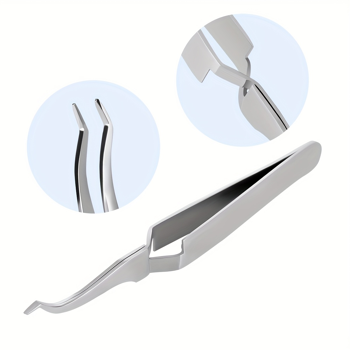 TEMU Micro Metal Tube Bonding Tweezers, Holder Tweezers, Stainless Steel Tip Tweezers