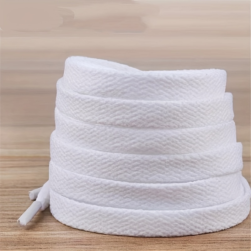 5 pairs flat polyester single layer shoelaces in black and white for men and women suitable for sneakers canvas shoes and casual sports shoe 0