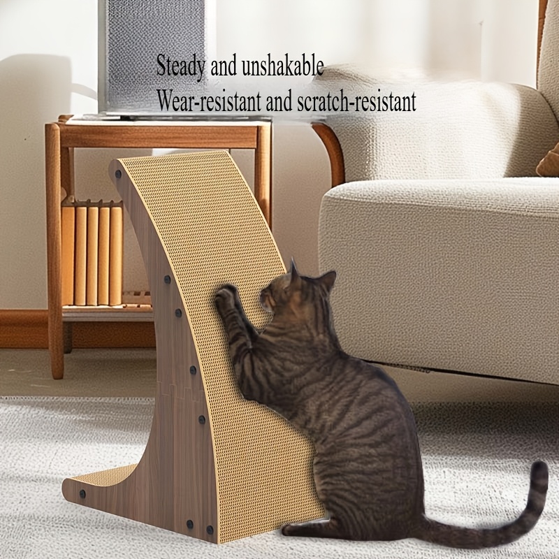 

Extra Large Reverse L-shaped Vertical Cat Scratching Pad, Upgraded High-density Corrugated Paper Cat Toy, -resistant Fiberboard, For Cats