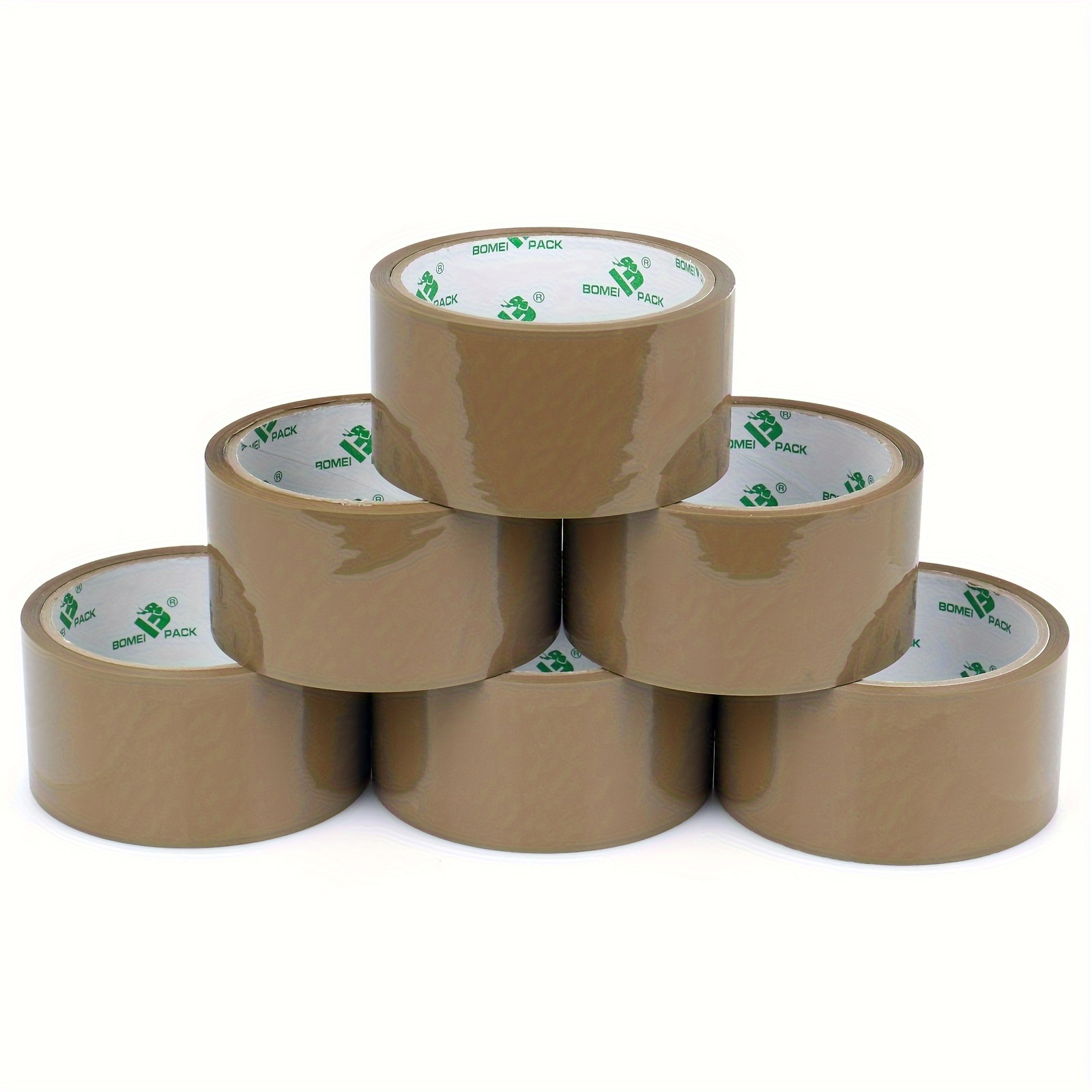 

Bomei Pack, Brown Tape, 6 Pcs, Width 1.89 Inches X 30y, Heavy-duty Transport Tape, Sealing Tape, Coffee-colored Packaging Tape, Moving Tape, Used For Packing In Schools, Offices, Homes, And Factories