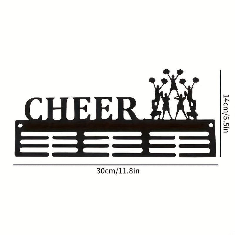 E-shop Cheerleading Kreative Medaille Metall Wandbehang Einfache Linien Hohle Wanddekoration Zuhause Wandbehang