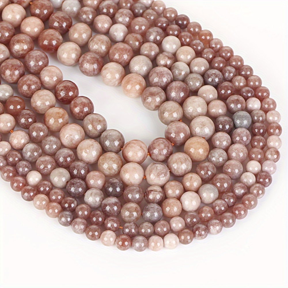 

Sun Stone Beads For Jewelry Making - Natural Round Loose Spacer Beads, 6mm-10mm Sizes, Diy Bracelet & Necklace Supplies, 15" Strand