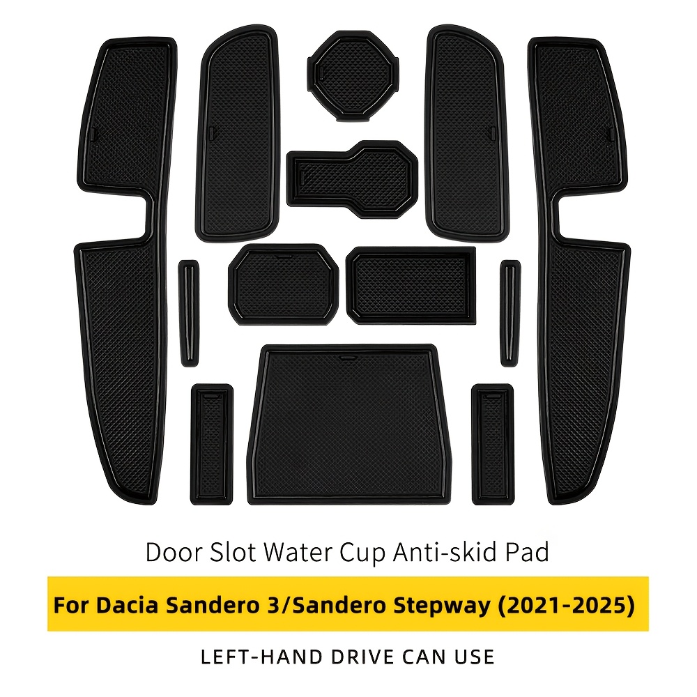 Image of Kungkic Car Door Mat For 3 Or Stepway Iii Anti-slip Door Slot Pad Auto Stepway Accessories