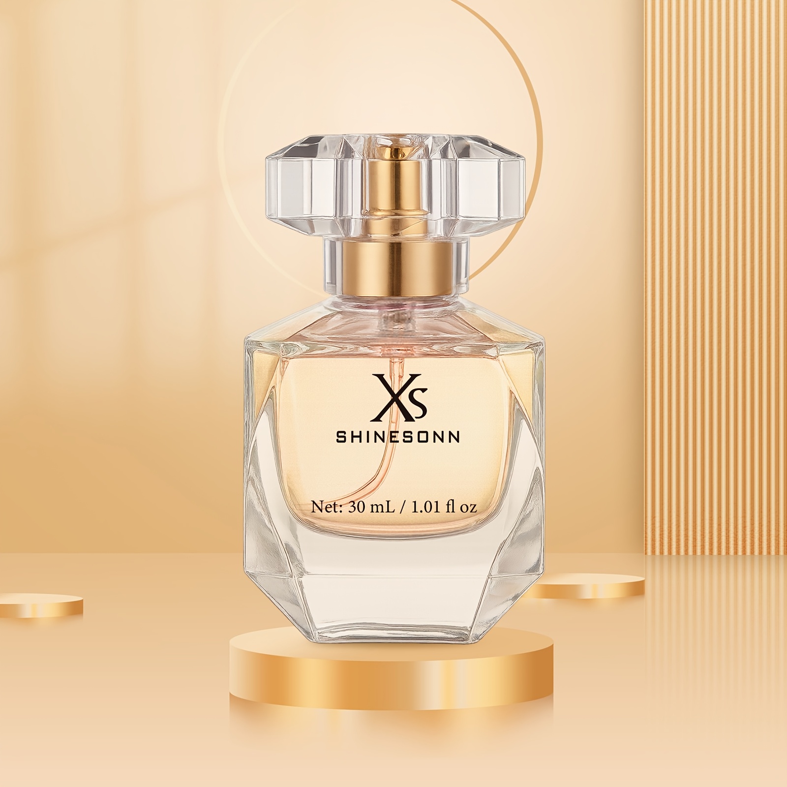 Image of Luxury Diamond Bottle Women's Perfume | Top Note Orange And , Middle Note Jasmine And Rose, And , Long-lasting Scent, Perfect For Birthday And Date Gifting