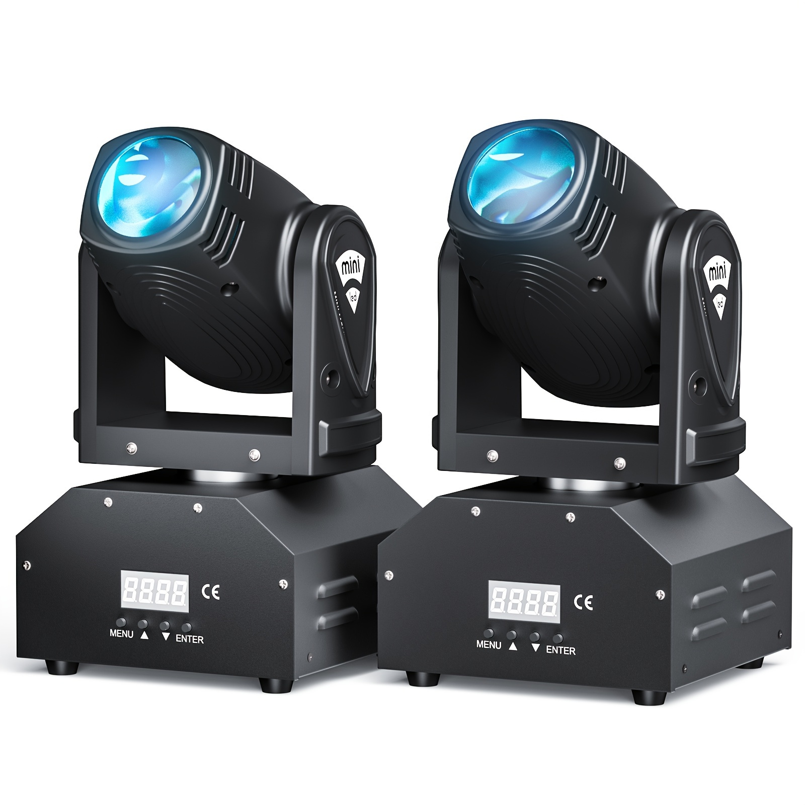 TEMU Mini Led Rgbw (4 In 1) 15w Import Beads 11/13ch Moving Head Stage Light Dmx512 Voice-activated Moving Head Lights