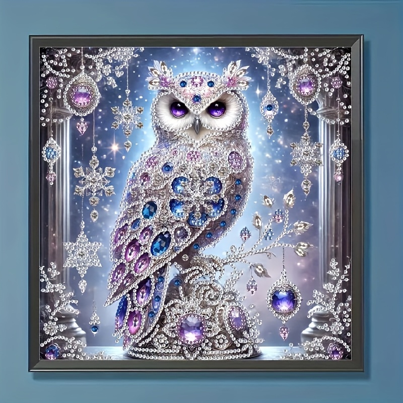 Image of 2d Diamond Painting Kit Featuring An , With , Unframed, Suitable For Home Wall Decoration, 11.8x11.8 Inches Canvas, Adult Holiday Craft