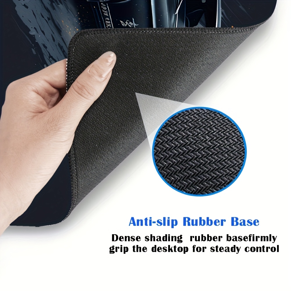 Large Muscle Car Gaming Mouse Pad with Non-Slip Rubber Base, Extended Desk Mat for Keyboard and Mouse, Vibrant Black & Orange Artwork, Perfect Gift for Car Enthusiasts, Gaming Desk Accessory, Gaming Desk Mat | Vibrant Desk Mat | Nonslip Rubber Mat, Mouse Pads for Desk