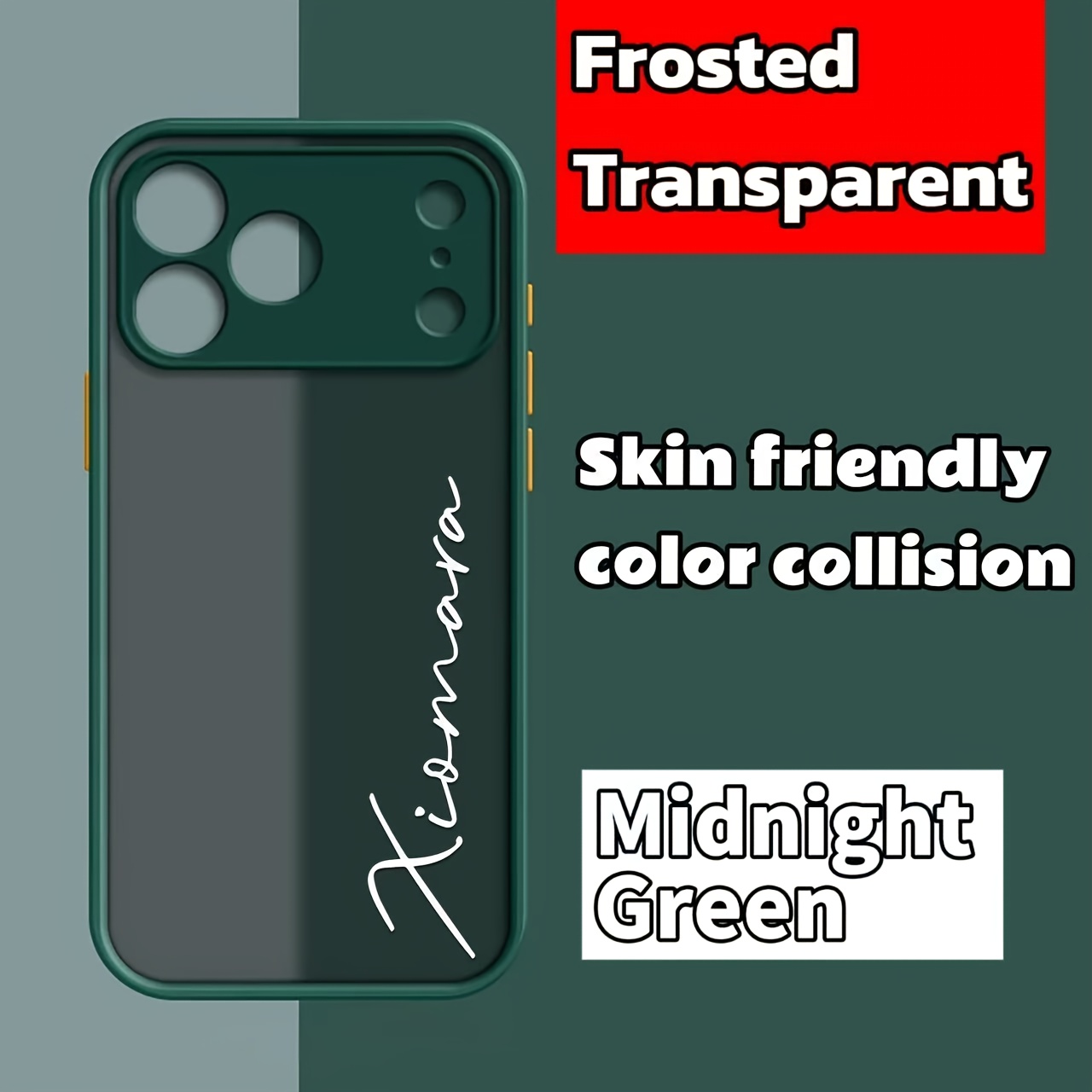 Personalized Custom Name DIY Translucent Ultra-Thin Case Compatible with for iphone Models 11 to 17 Pro Max Plus, Featuring Shockproof Armor And a Luxury Matte Finish, Complete with a Protective Border And Customizable Letters, Perfect As a Gift, Phone Case, Handy Cover