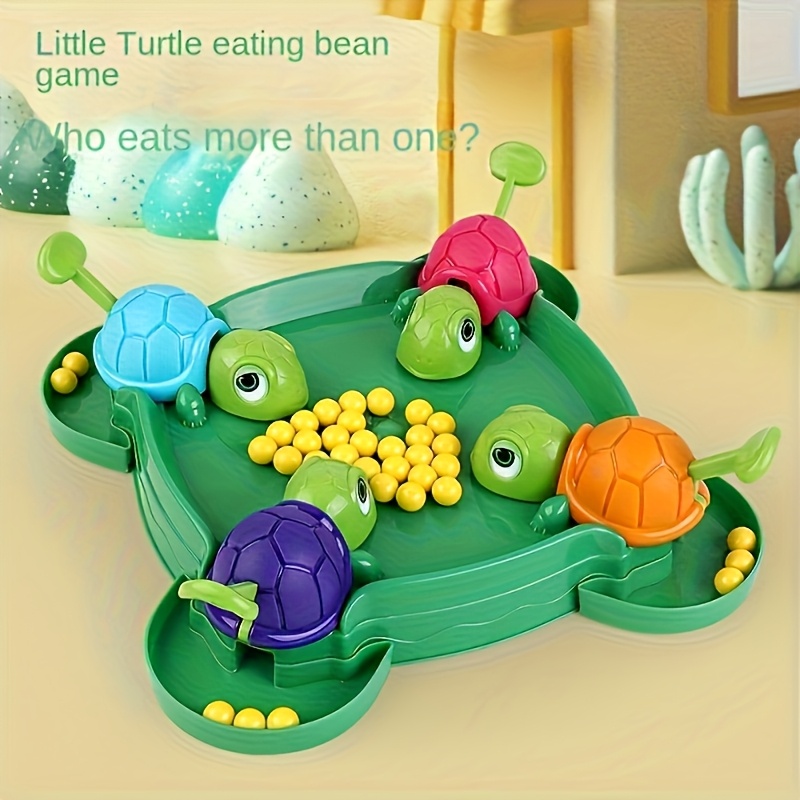 Hongerige Kleine Schildpad Spel, Ouder-Kind Interactief Bordspel - Kerst & Halloween Cadeau, Kralen Eet en Kikker Bieten Ontspannende Breinbrekerspel