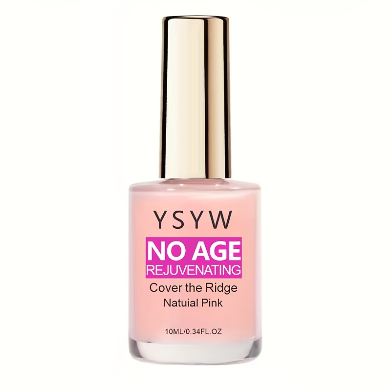 Image of 1pc Natural Pink Nail Hardener - Gel-like , Summer Vibe, For Smooth Shiny Nails, Concealing And , Nails, Quick-drying Formula, Elegant , Glossy End