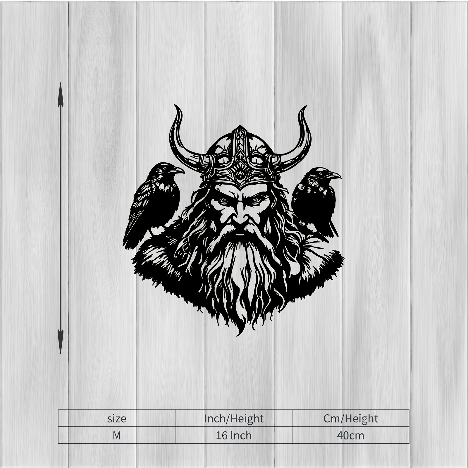 TEMU 1pc Of Viking Head Metal Wall Art, A Mural Statue Of A Viking Head, Makes A Great Gift For Halloween And New Year, Perfect For Fans Of Viking .