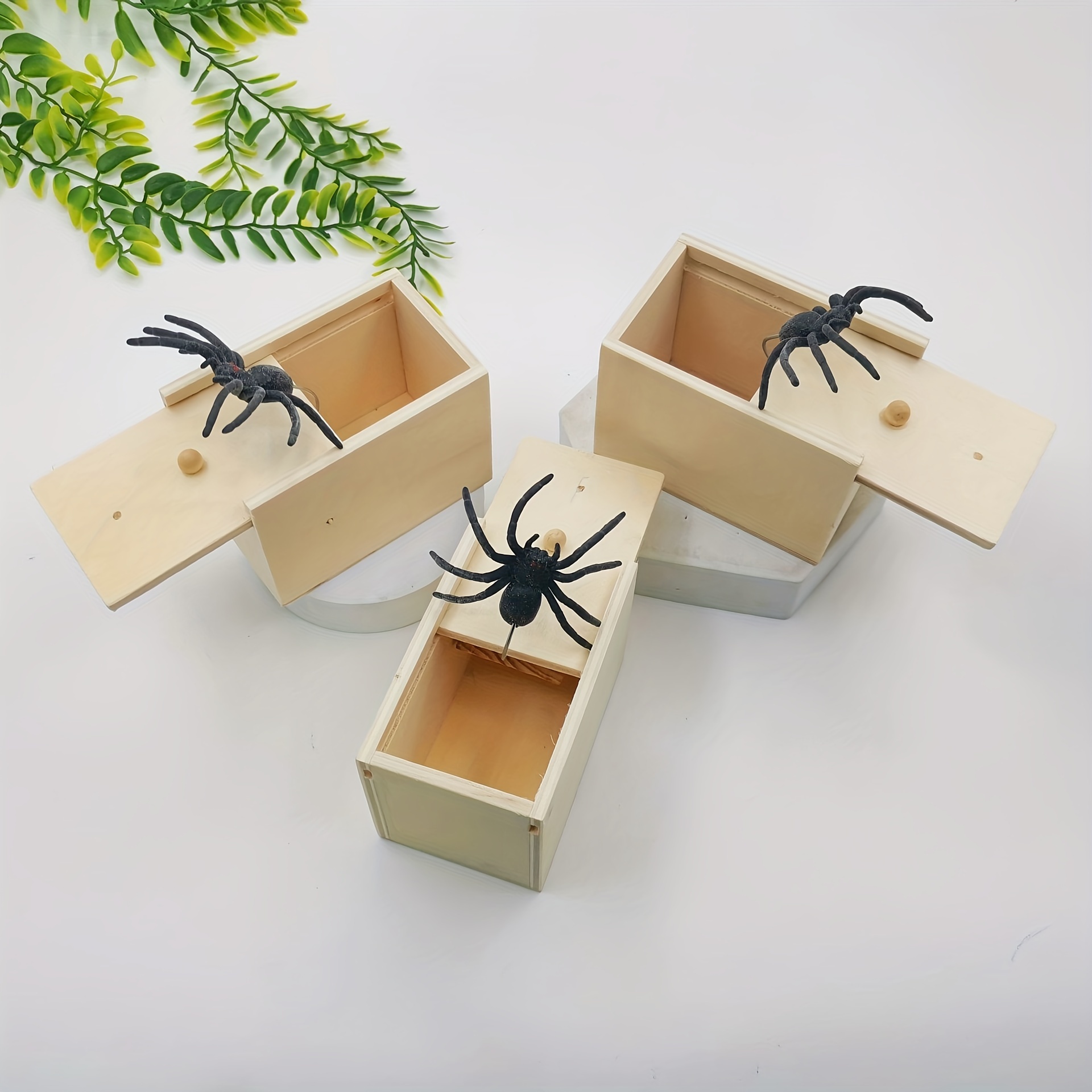 halloween prank toy jumping wood box   prank   jumping toy details 0