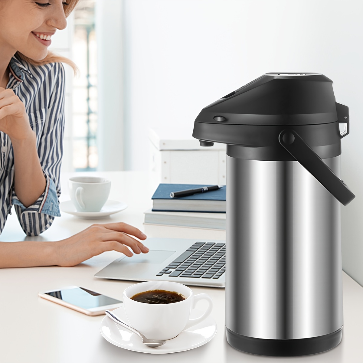 4l stainless steel thermal coffee carafe pump - Temu Netherlands