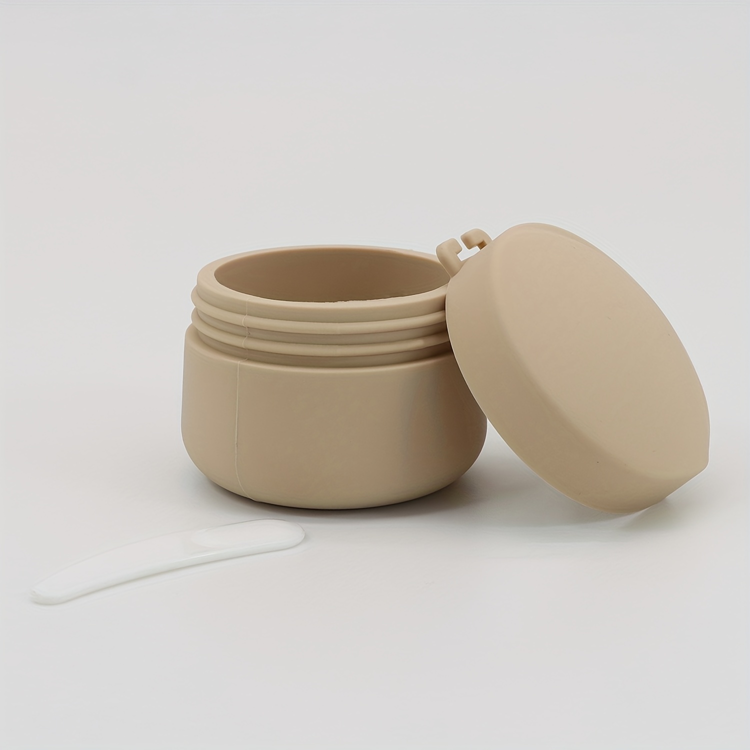 TEMU Boîte à crème en silicone de grande capacité 50 ml, ensemble de rangement de cosmétiques, boîte d'emballage de voyage portable
