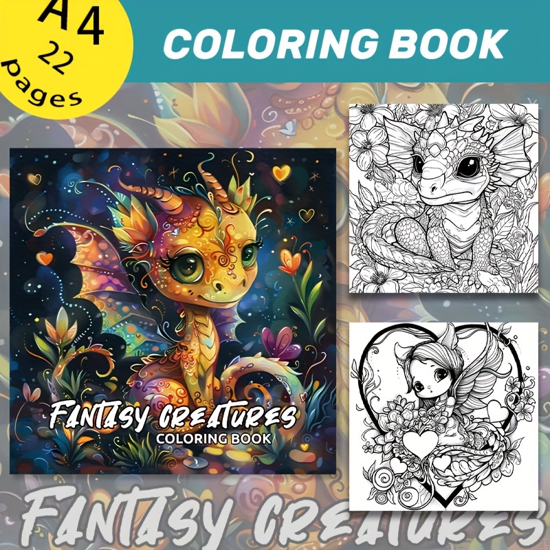 

1pc Coloring Book - 22 Pages, Upgraded With Vibrant & Intricate Designs, Adult Coloring, Ideal For Birthday & Holiday Gifts, Cute Coloring Book