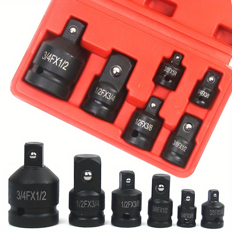 

6pcs Adapter Set, , 1/4", 3/8", 1/2", 3/4" Adapter