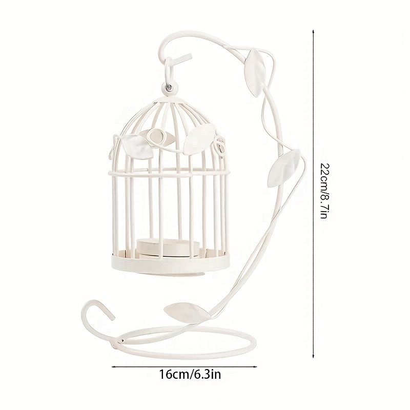1pc Decorative Birdcage Candle Holders For Tealight Candles 13 8in