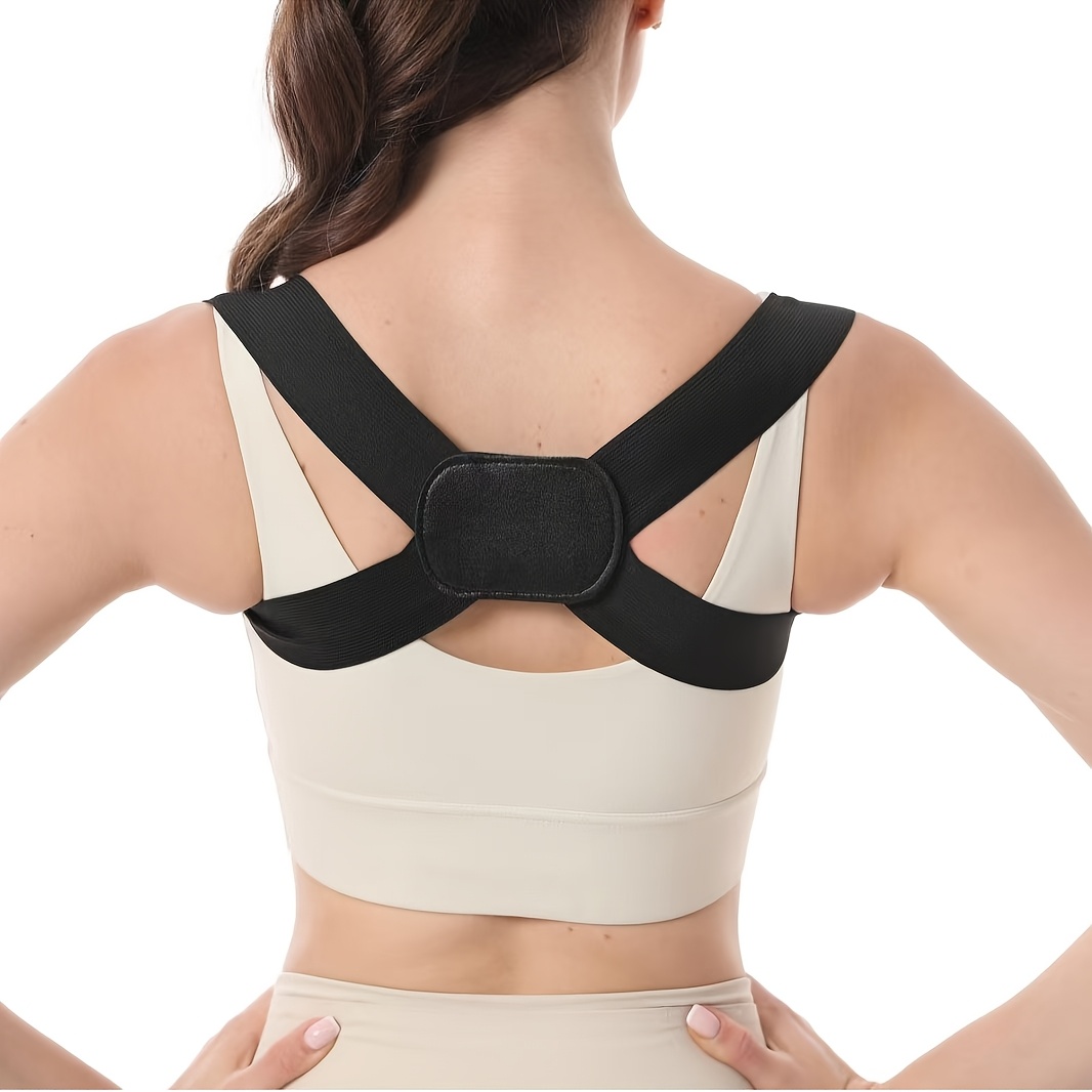 1/2pcs Posture Corrector - Breathable Back Support Belt, Black, Pink, And Beige - Ideal For Posture Improvement, Daily Wear, And Outdoor Activities, Back Posture Corrector