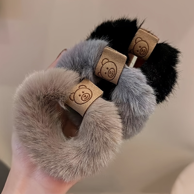 

Ensemble d'Élastiques à Cheveux en Peluche Adorables - , Épais, Haute Élasticité, Porte-Queue de Cheval avec pour Femmes et Filles de Tous Types de Cheveux